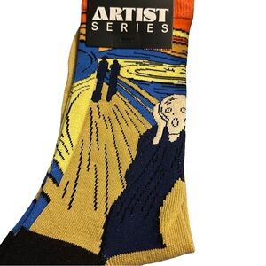 Men’s Artist Series 'The Scream' Socks. Exclusive Collection